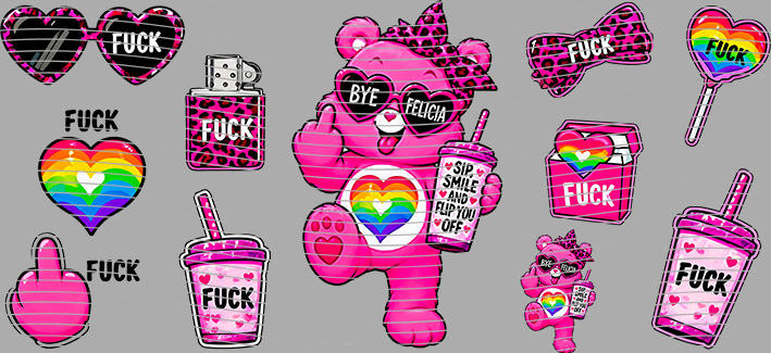 16oz Care Bears-Be-302